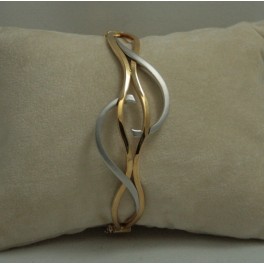 Pulsera oro bicolor
