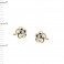 Pendientes oro bicolor