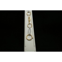Pulsera oro bicolor
