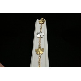 Pulsera oro bicolor